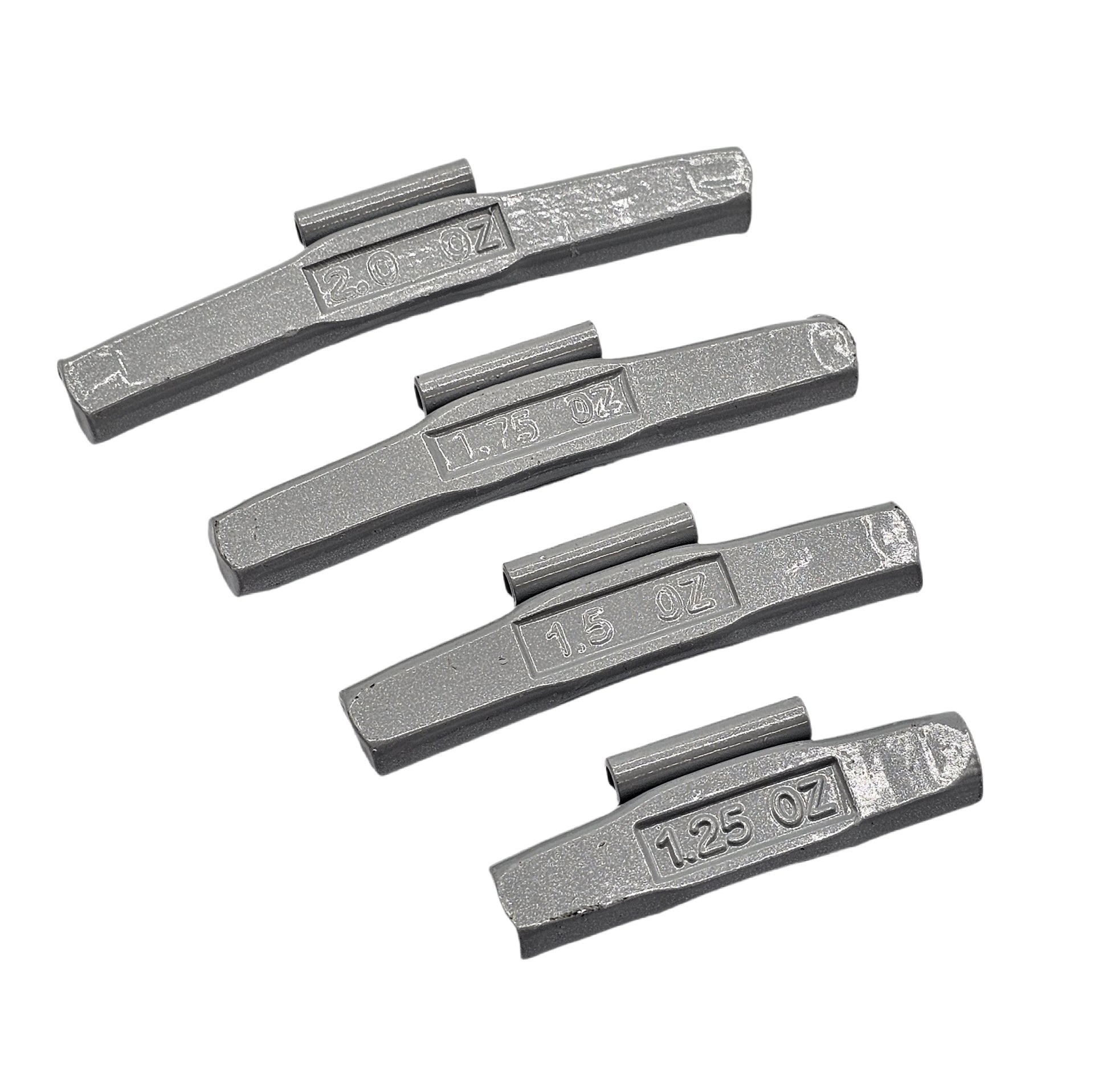 100-Piece Clip-On Wheel Weight Kit P Style - Gray Coated Assortment 1.25-2.00 oz