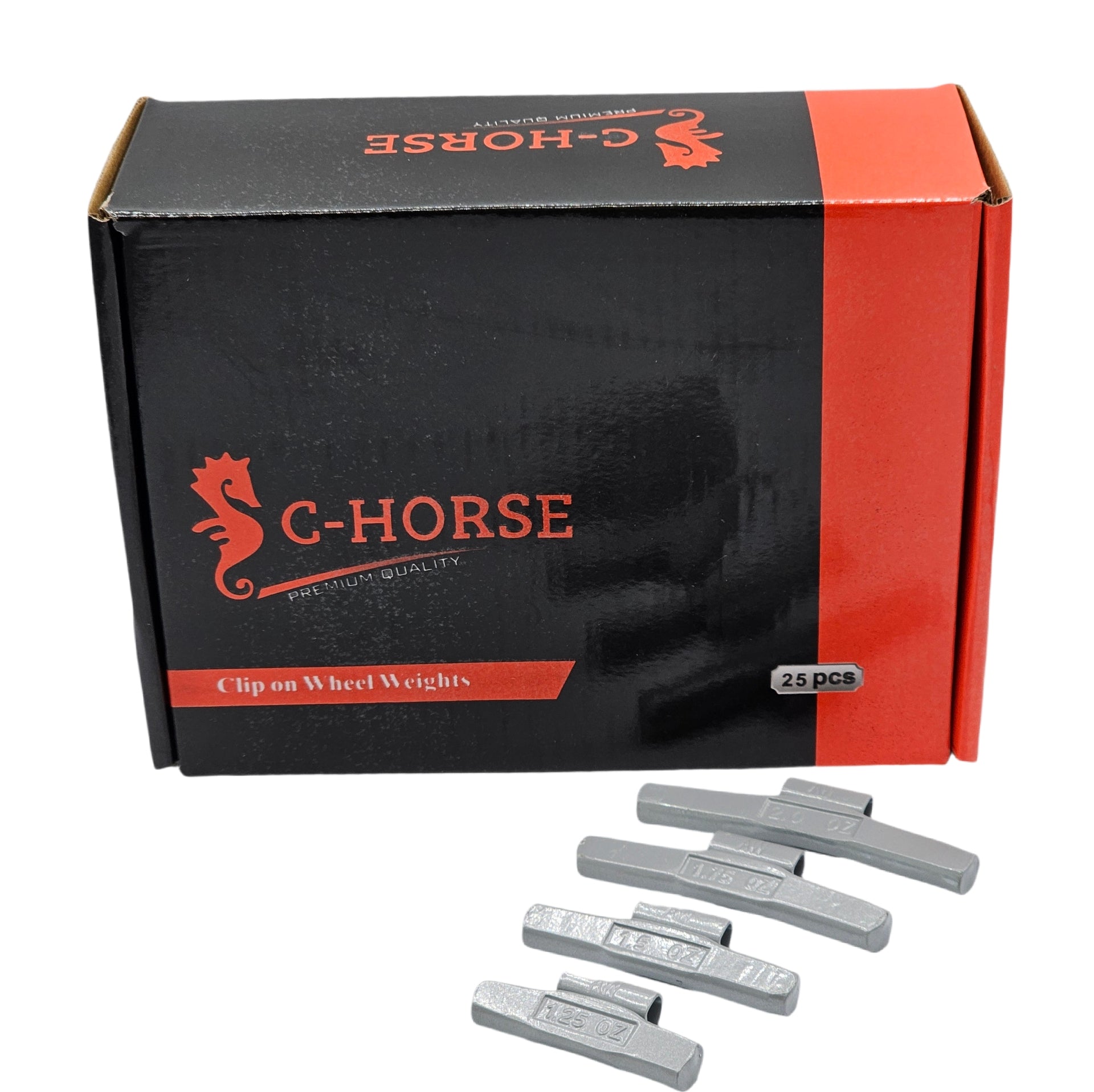 100-Piece Clip-On Wheel Weight Kit AW Style - Gray Coated Assortment 1.25-2.00 oz