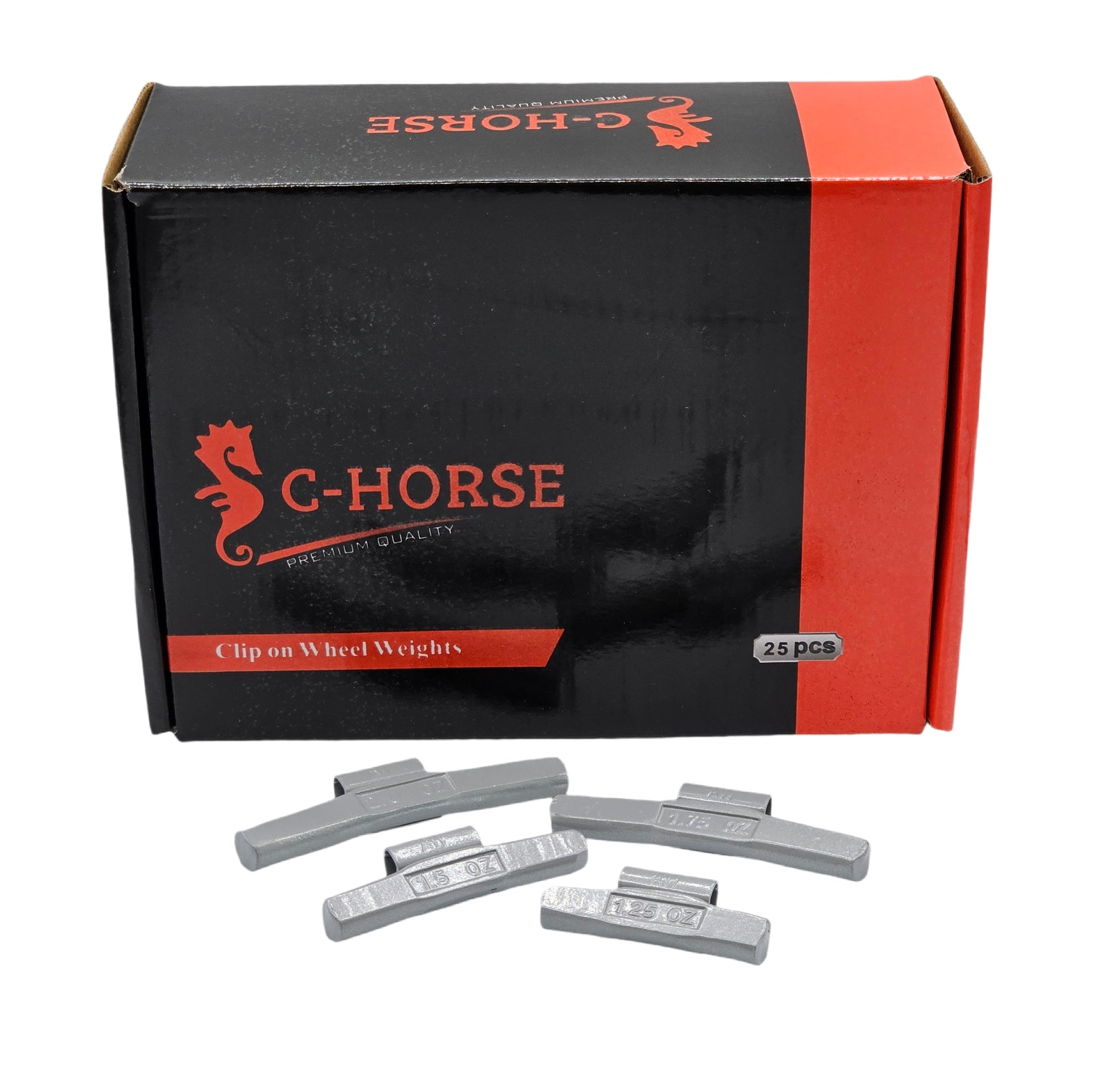 100-Piece Clip-On Wheel Weight Kit AW Style - Gray Coated Assortment 1.25-2.00 oz