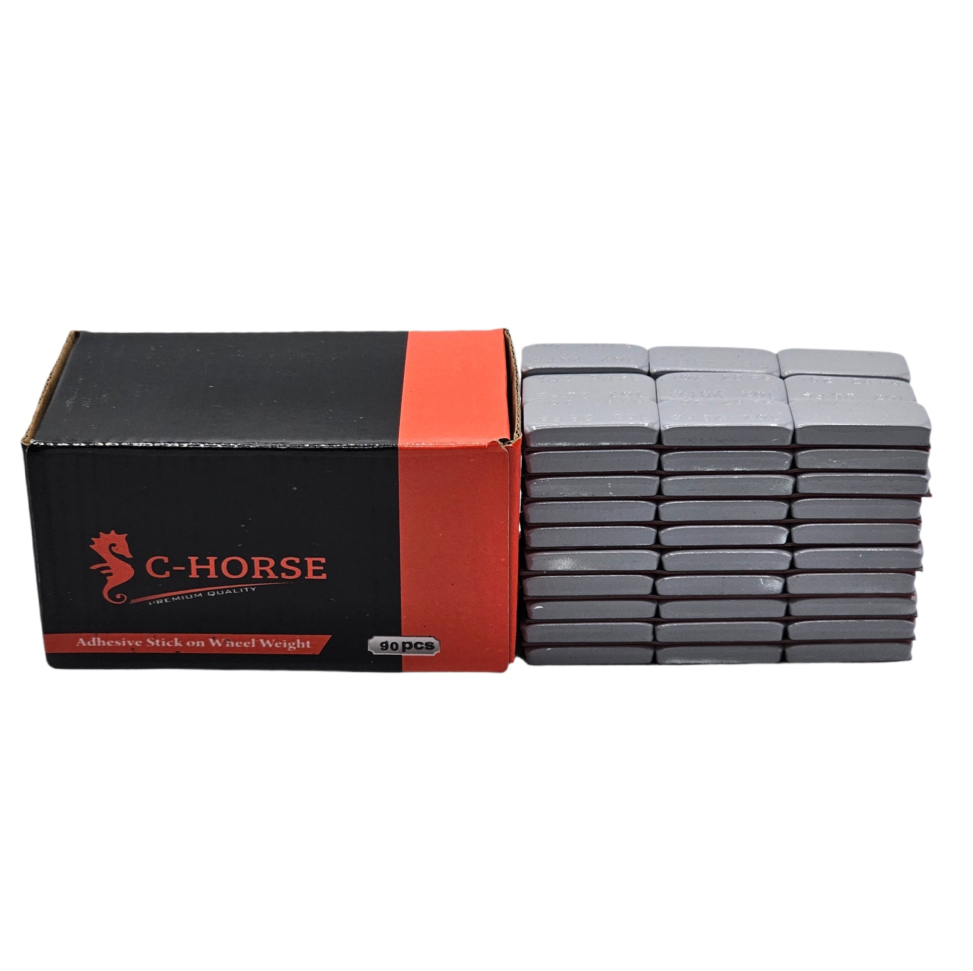 C-HORSE Stick-On Self-Adhesive Wheel Weights – Gray Coated – 1 oz Increments – 3M Adhesive Tape