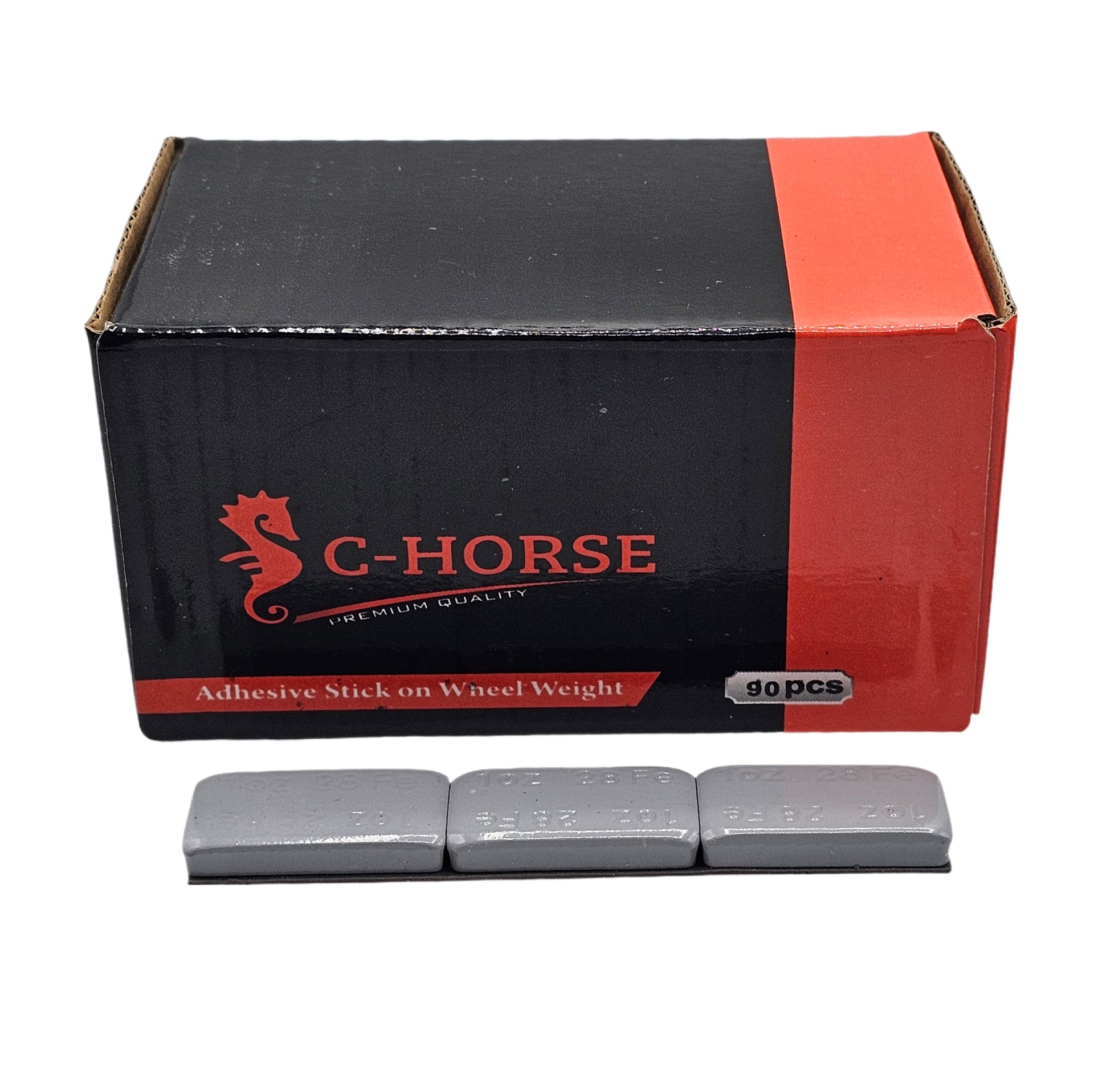 C-HORSE Stick-On Self-Adhesive Wheel Weights – Gray Coated – 1 oz Increments – 3M Adhesive Tape