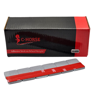 C-HORSE Stick-On Self-Adhesive Wheel Weights – Gray Coated – 0.50 oz Increments – 3M Adhesive Tape