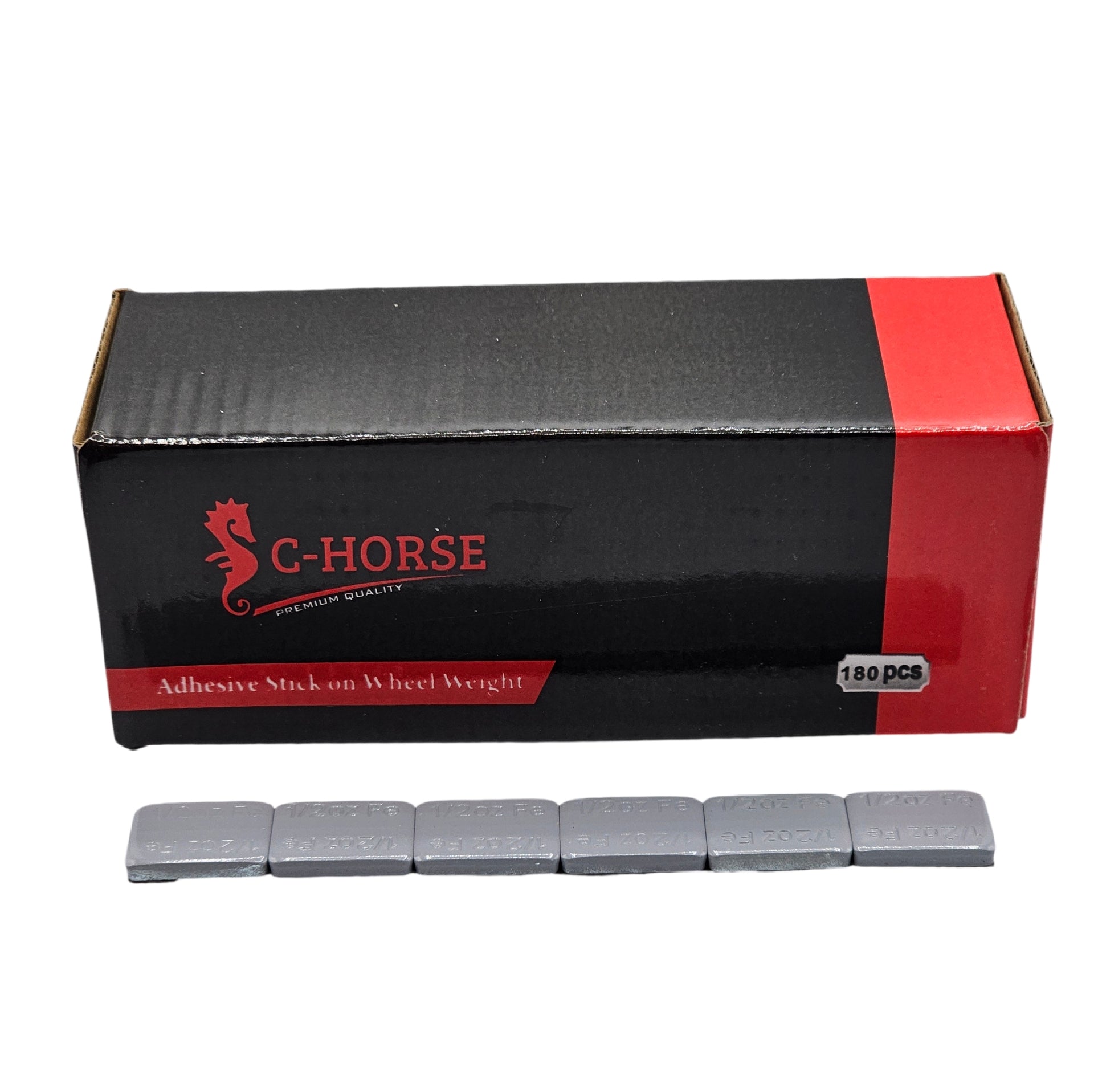 C-HORSE Stick-On Self-Adhesive Wheel Weights – Gray Coated – 0.50 oz Increments – 3M Adhesive Tape