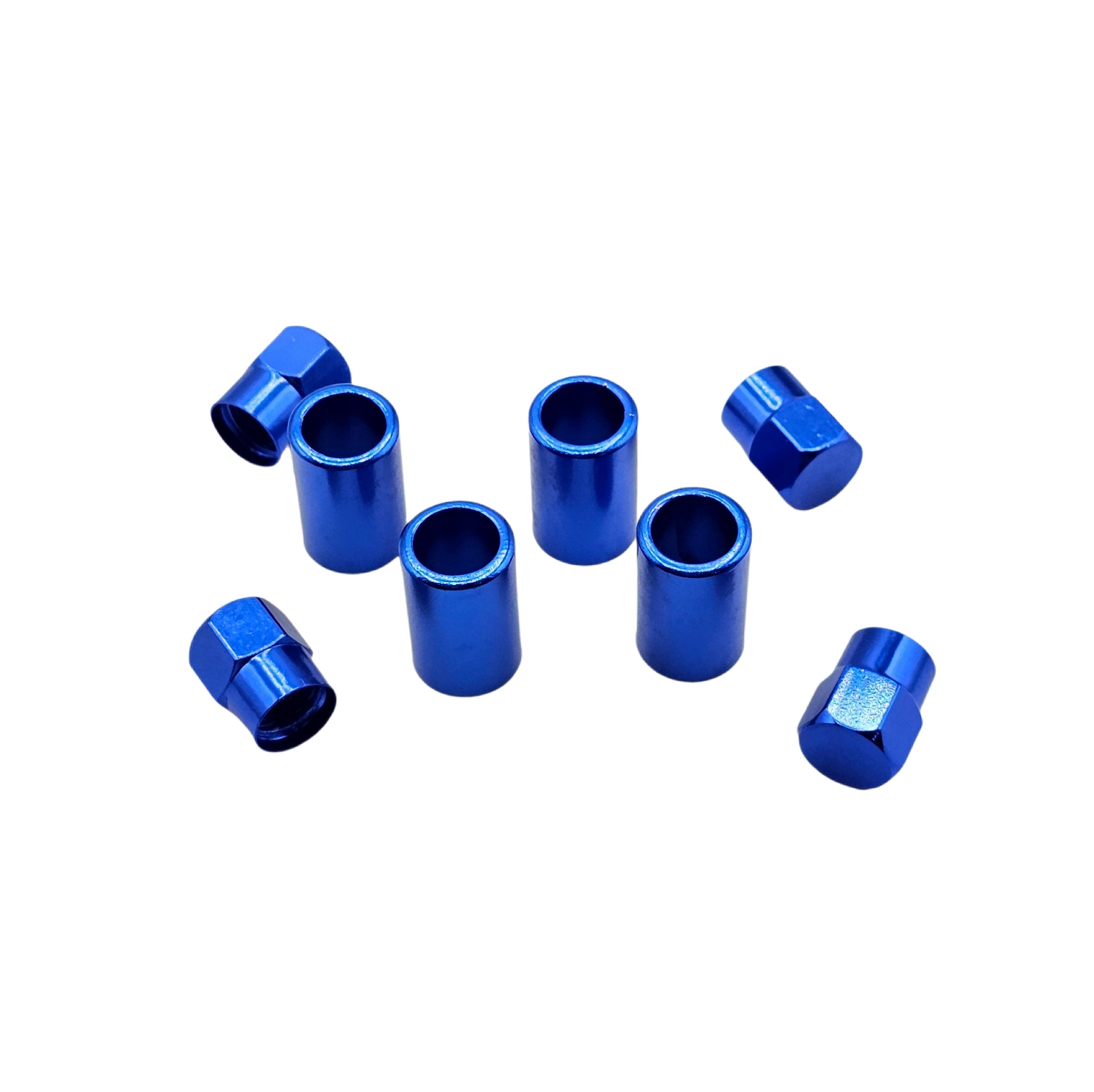C-HORSE Blue Valve Sleeve & Cap Set – Fits TR414 Snap-In Tire Valves (0.305"-32 Cap)