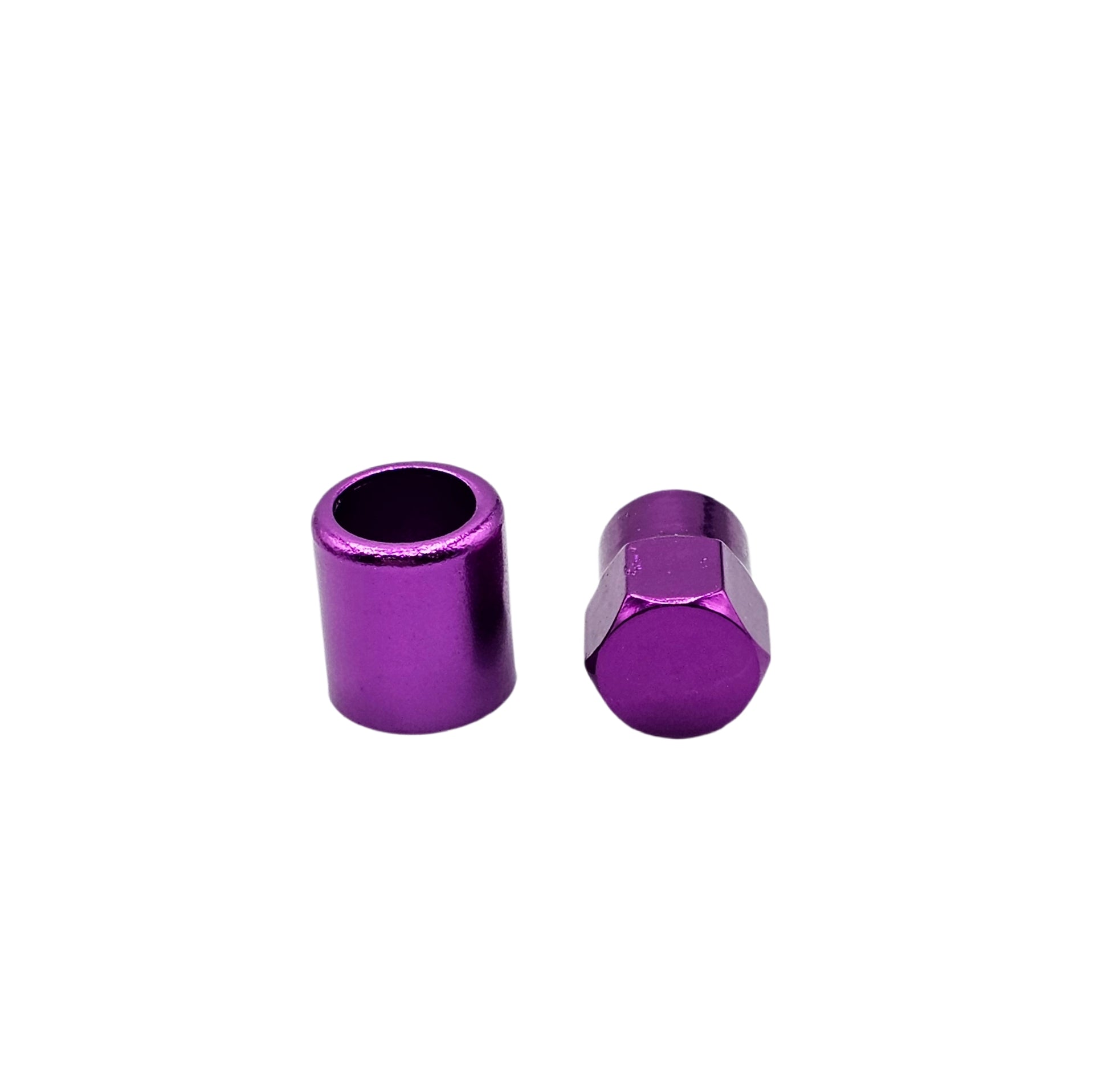 Purple Aluminum Valve Sleeve & Cap Set - TR413 Snap-In 0.305"-32
