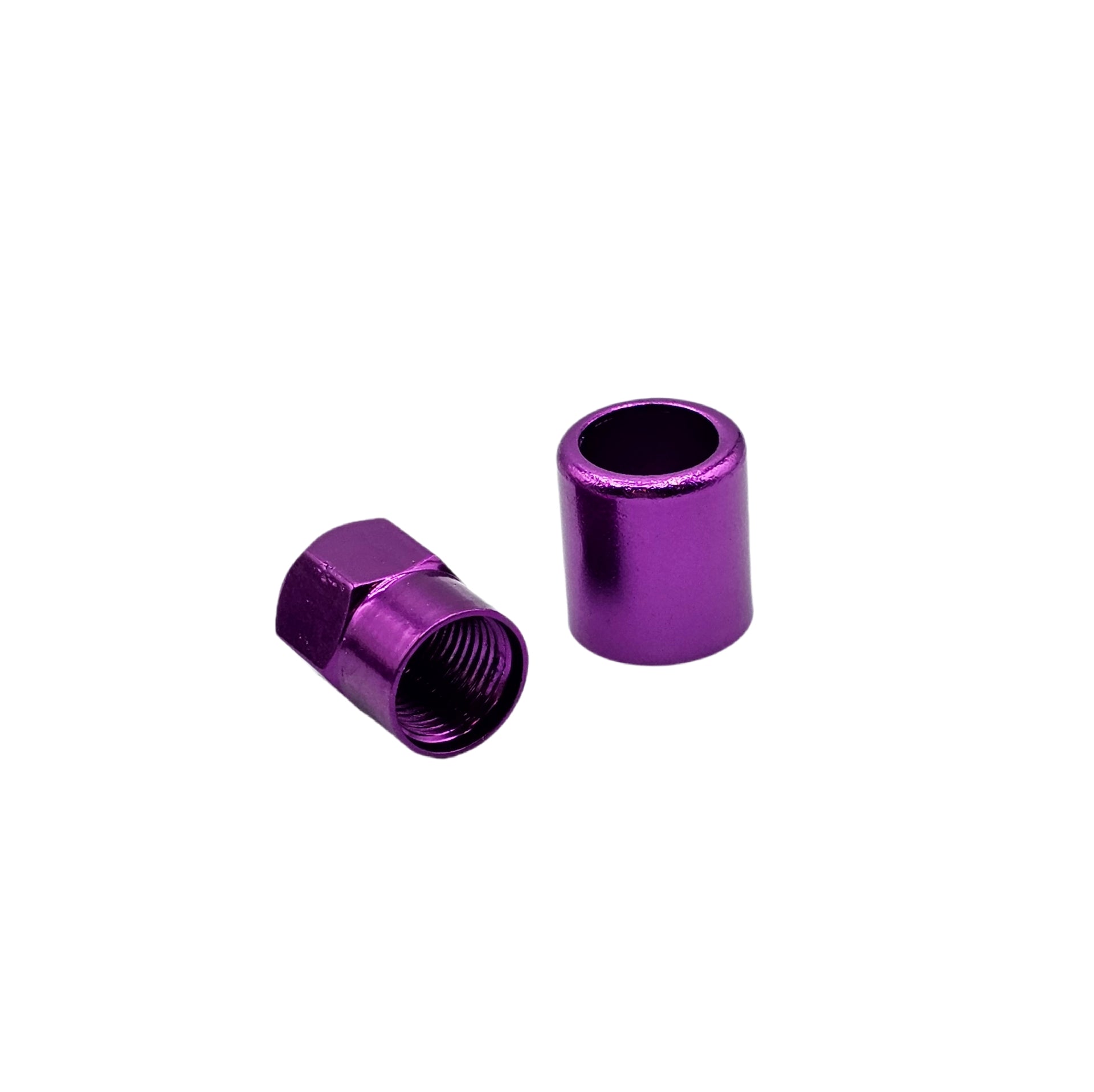 Purple Aluminum Valve Sleeve & Cap Set - TR413 Snap-In 0.305"-32