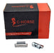 C-Horse clip-on wheel weights packaging with weights displayed below.