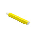 Yellow pencil with white eraser on a white background