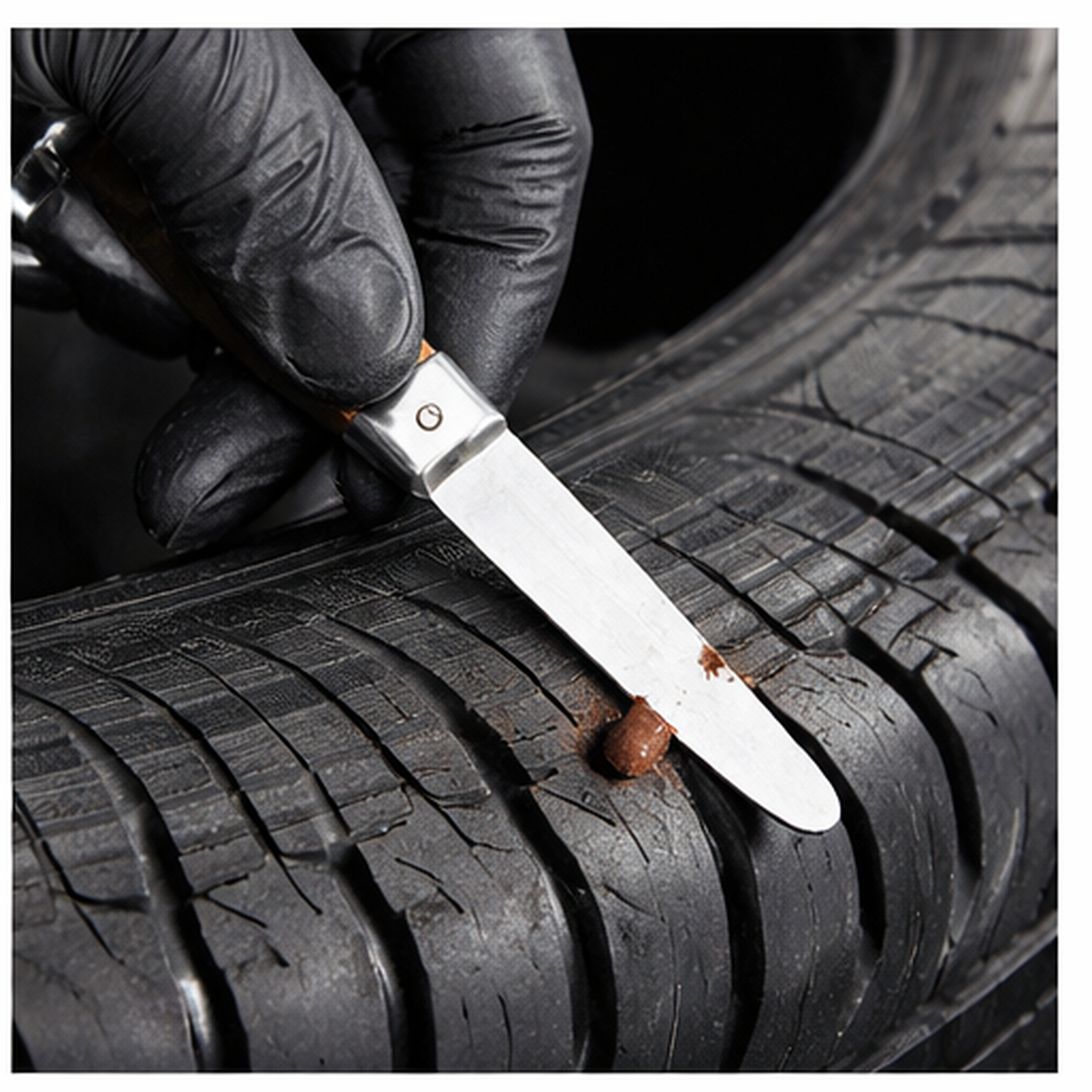 Skiving Knife with Straight Blade - Tire Repair Buffing Tool