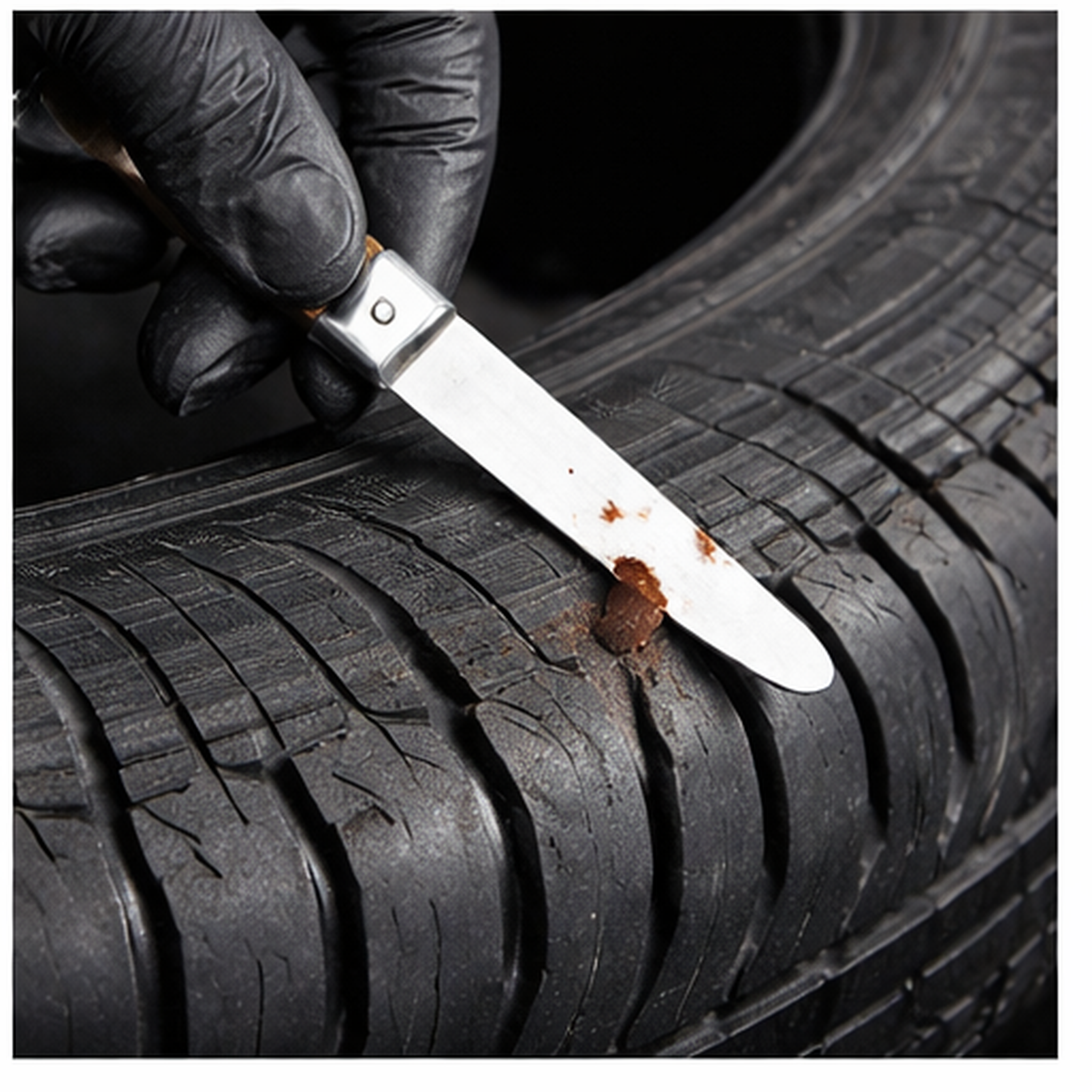 Skiving Knife with Straight Blade - Tire Repair Buffing Tool