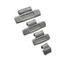 C‑HORSE 100-Piece Assortment Clip-On Wheel Weight Kit – AW Style – Gray Coated – 0.25 oz, 0.50 oz, 0.75 oz, 1.00 oz