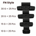 C‑HORSE 100-Piece Assortment Clip-On Wheel Weight Kit – FN Style – Black Coated – 10g, 15g, 20g, 30g (0.25 oz–1.00 oz)-a
