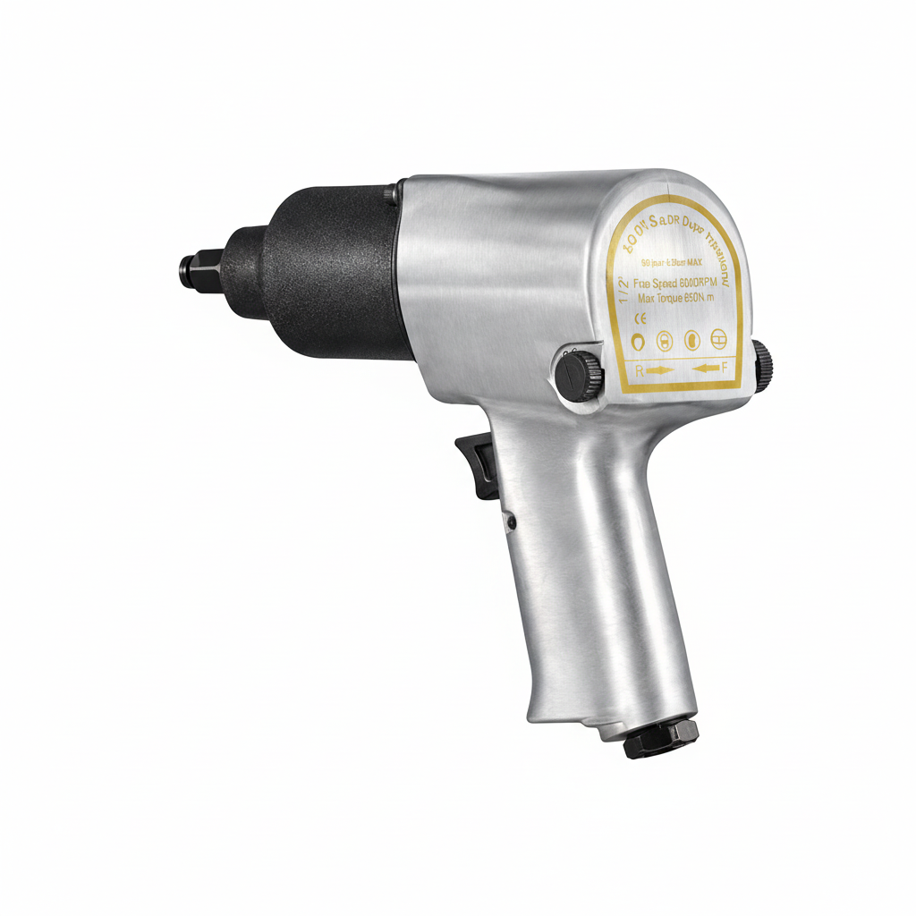 1/2" Pneumatic Impact Wrench Kit - 650 ft-lbs 5-Speed Air Tool