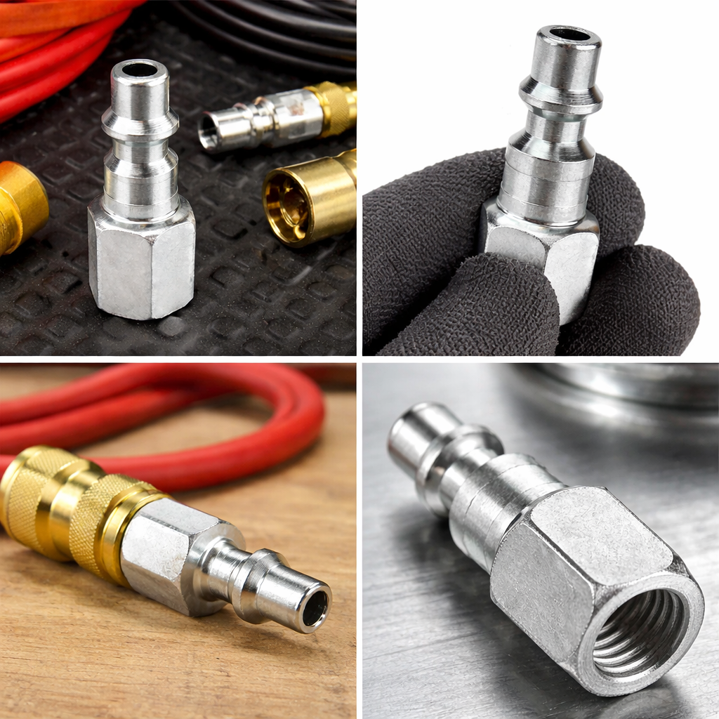 1/4" Quick Coupler Disconnect Plug - Female NPT Air Fitting