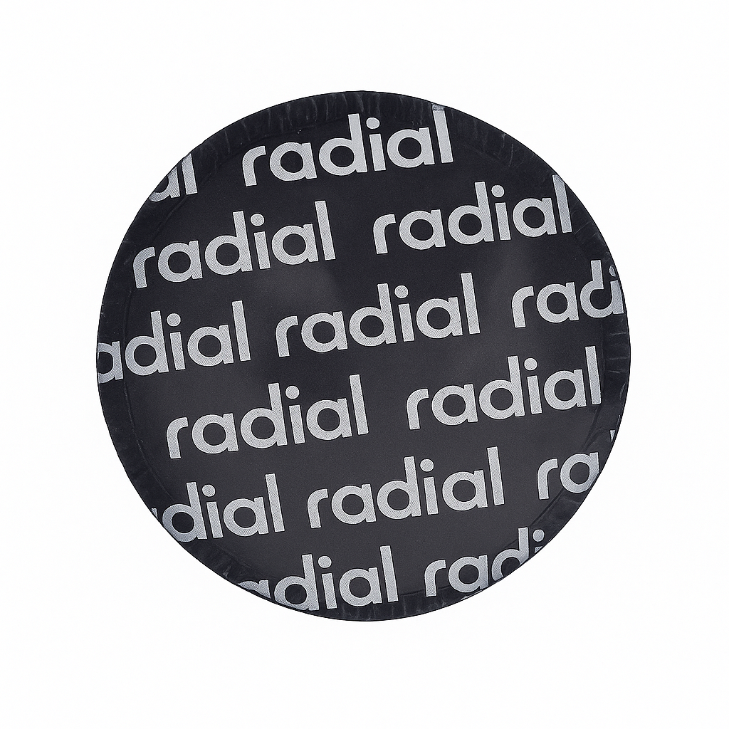 Medium Radial Tire Repair Patch - Round 57mm (2-1/4") for Passenger & Light Truck Tires (100-Pack)