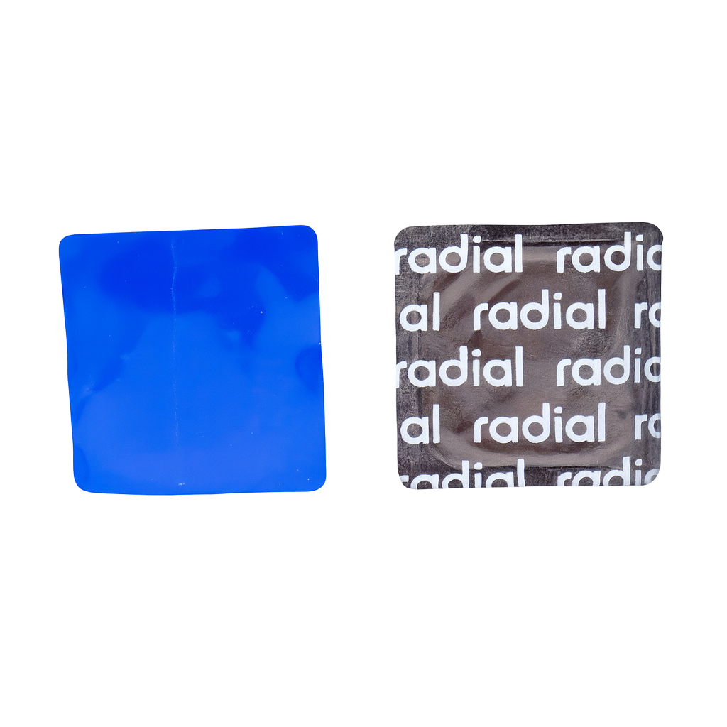 Small Square Radial Tire Repair Patch 45mm (1-3/4") for Passenger & Light Truck Tires (100-Pack)