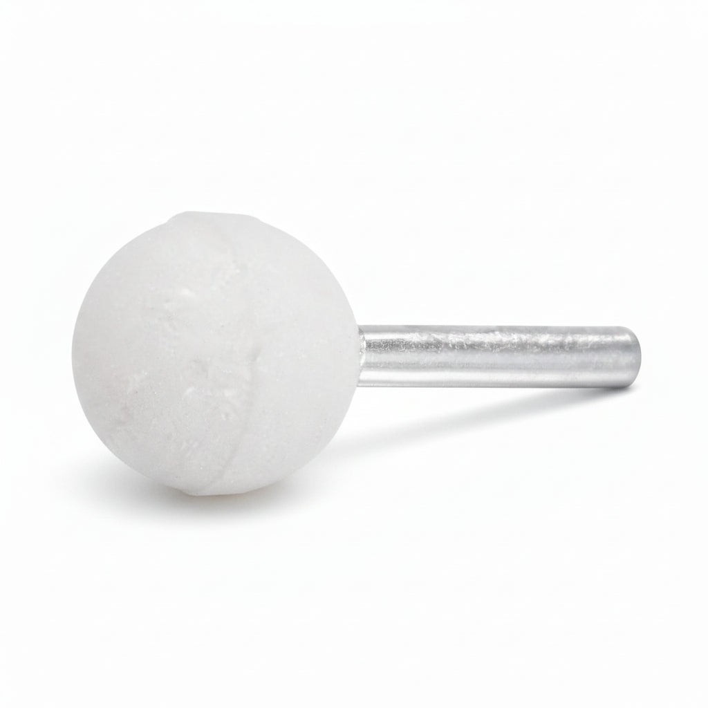 25mm Ball Shape Grinding Wheel - 1/4" Shank Mounted Stone