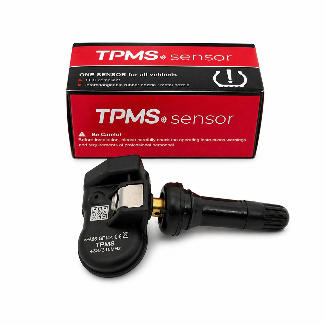 TPMS Sensor 315MHz + 433MHz Programmable Universal Valve Compatible with Autel programming tool