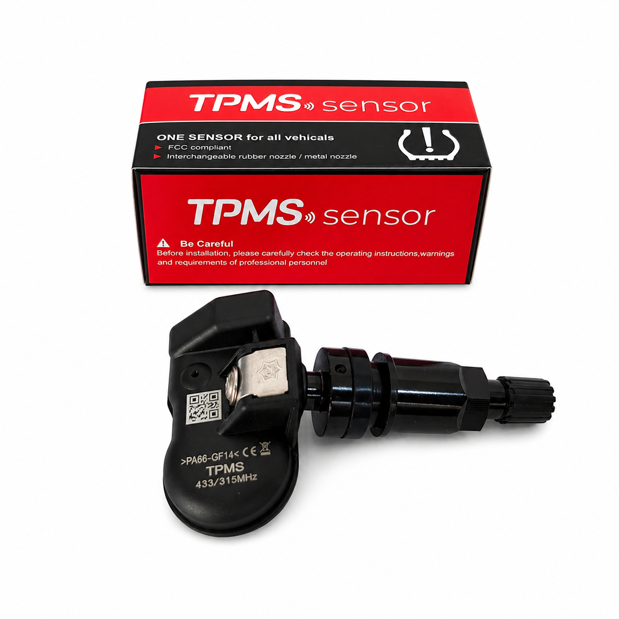 TPMS Sensor 315MHz + 433MHz Programmable Universal Valve Compatible with Autel programming tool