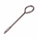 Metal tent stake on a white background