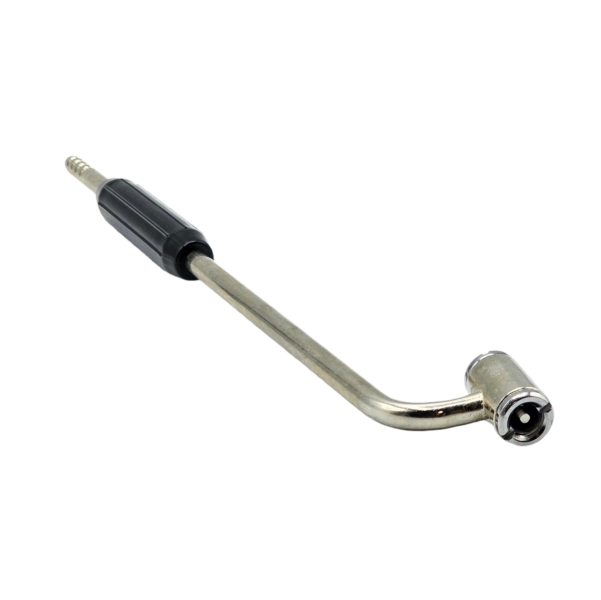 Lock-On Air Tire Inflator Chuck - 1/4" Hose Barb Flexible Hose