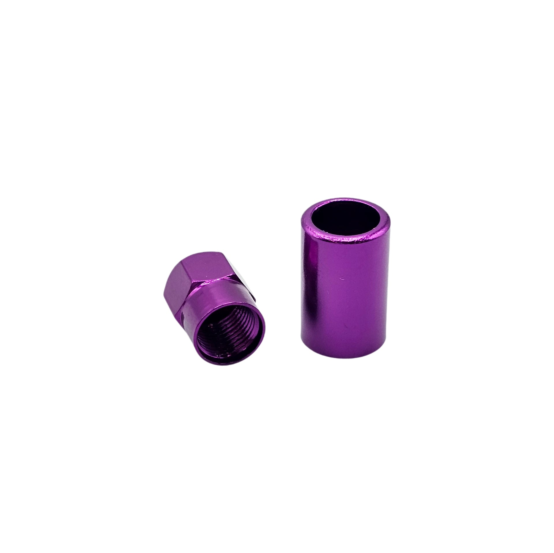 Purple Aluminum Valve Sleeve & Cap Set - TR414 Snap-In 0.305"-32