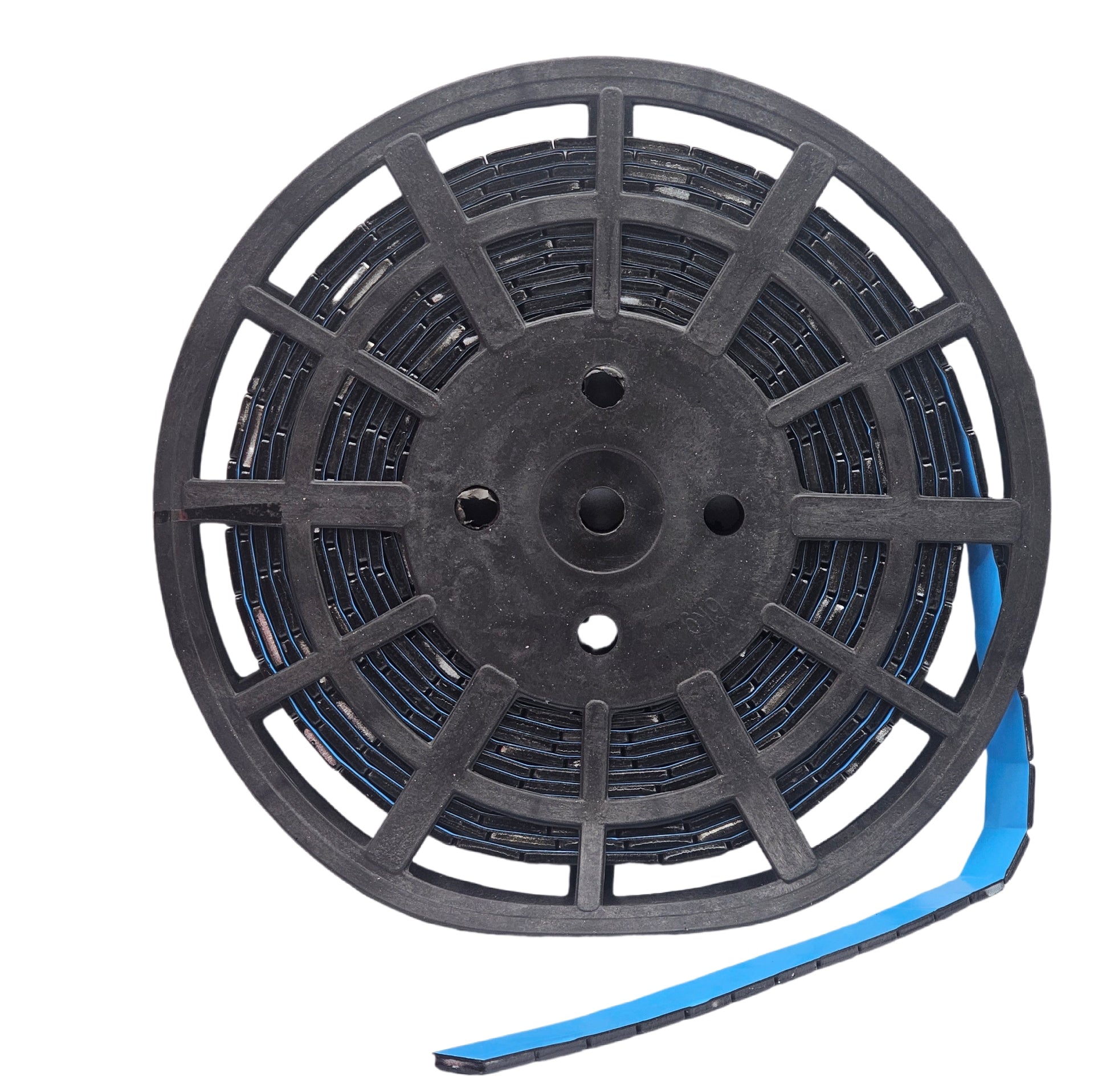 Stick-On Black Wheel Weight Roll - 1 oz Segments 180pc Blue Tape