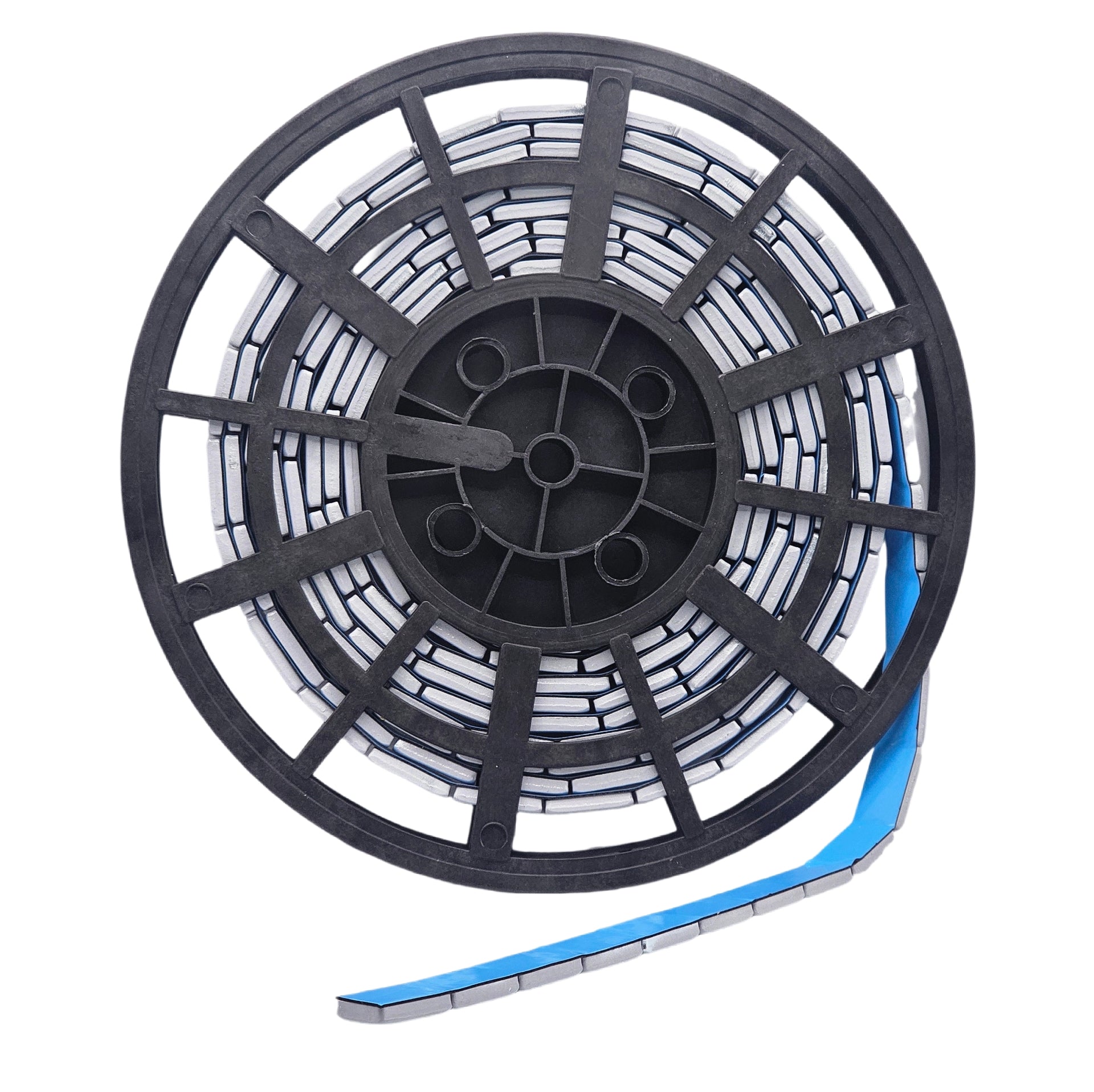 Stick-On Grey Wheel Weight Roll - 0.50oz Segments 360pc Blue Tape