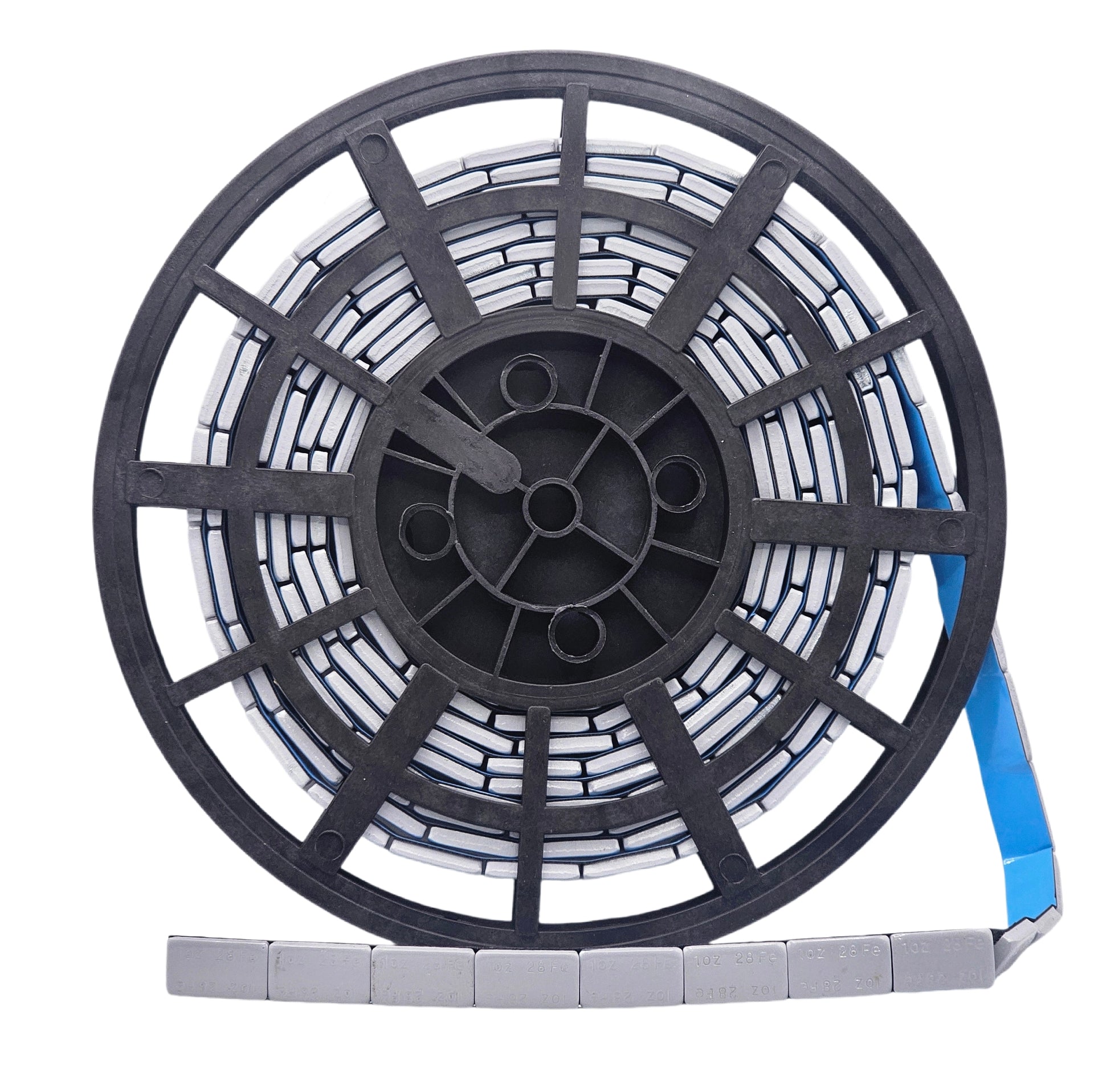 Stick-On Grey Wheel Weight Roll - 0.50oz Segments 360pc Blue Tape