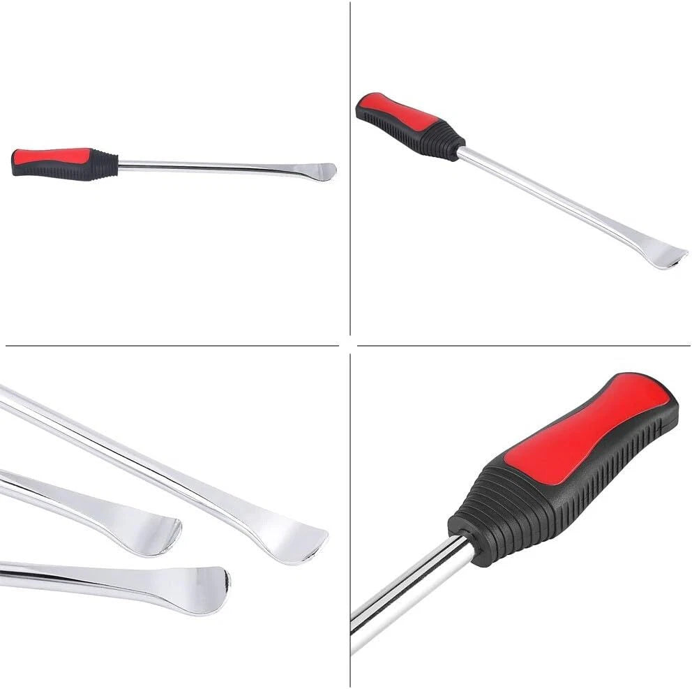 5pc Motorcycle Tire Changing Tool Set - 3 Spoon Levers + 2 Rim Protectors