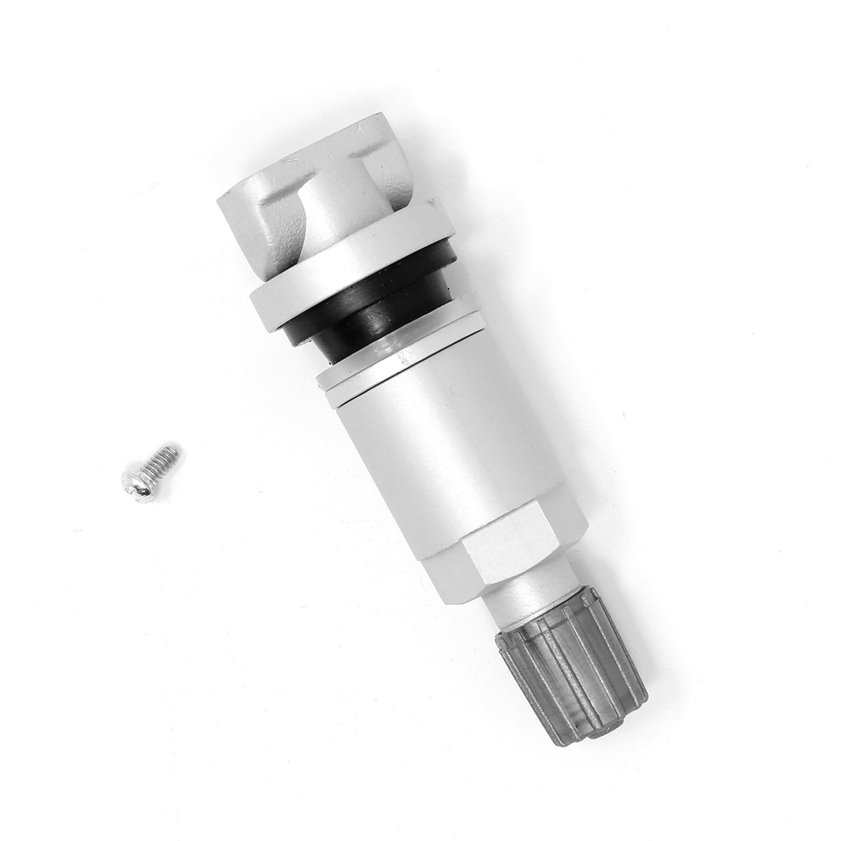 TPMS Valve Stem TPMS01 - Clamp-On Silver Finish Tire Pressure Sensor Stem