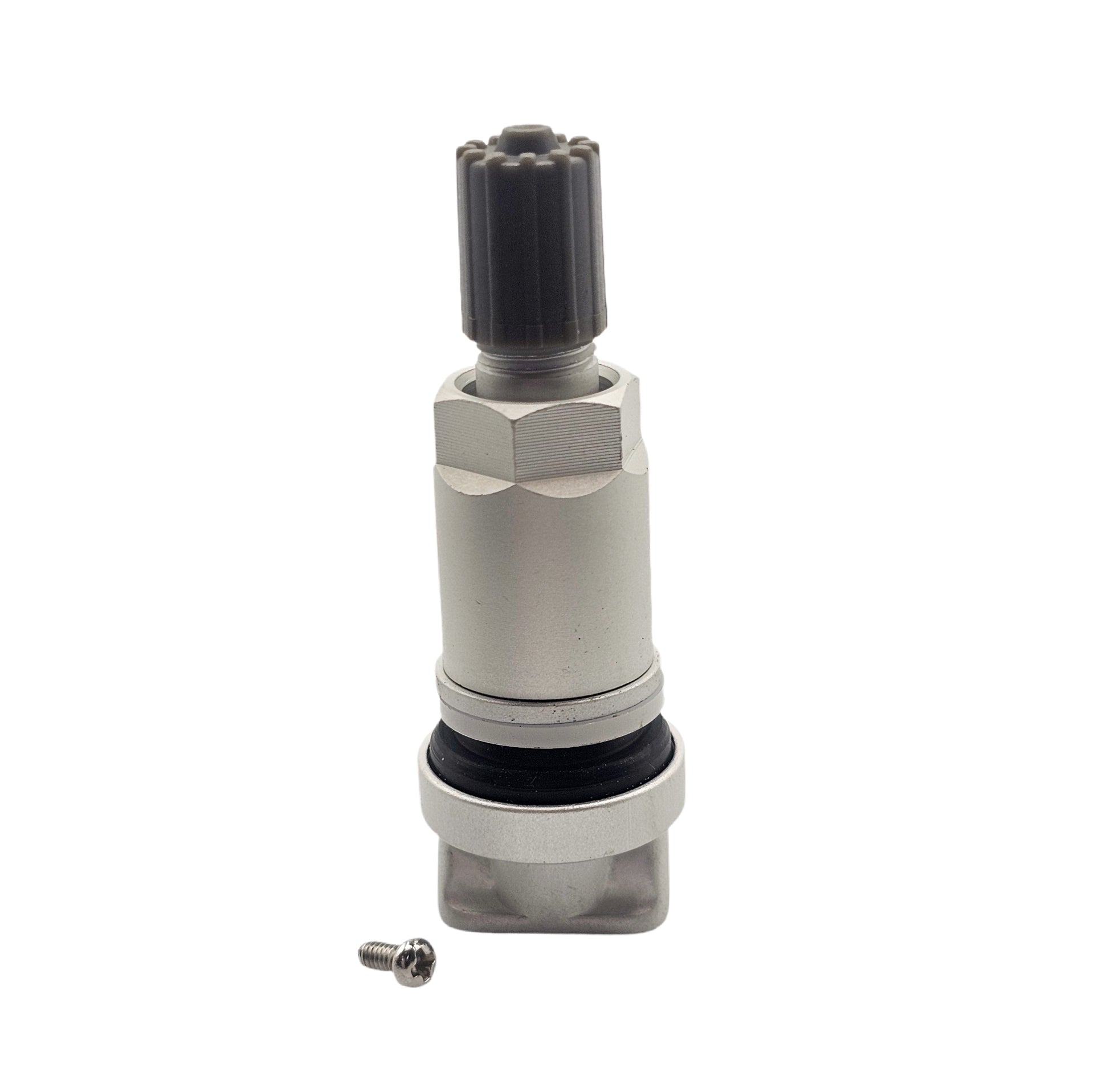 TPMS Valve Stem TPMS01 - Clamp-On Silver Finish Tire Pressure Sensor Stem