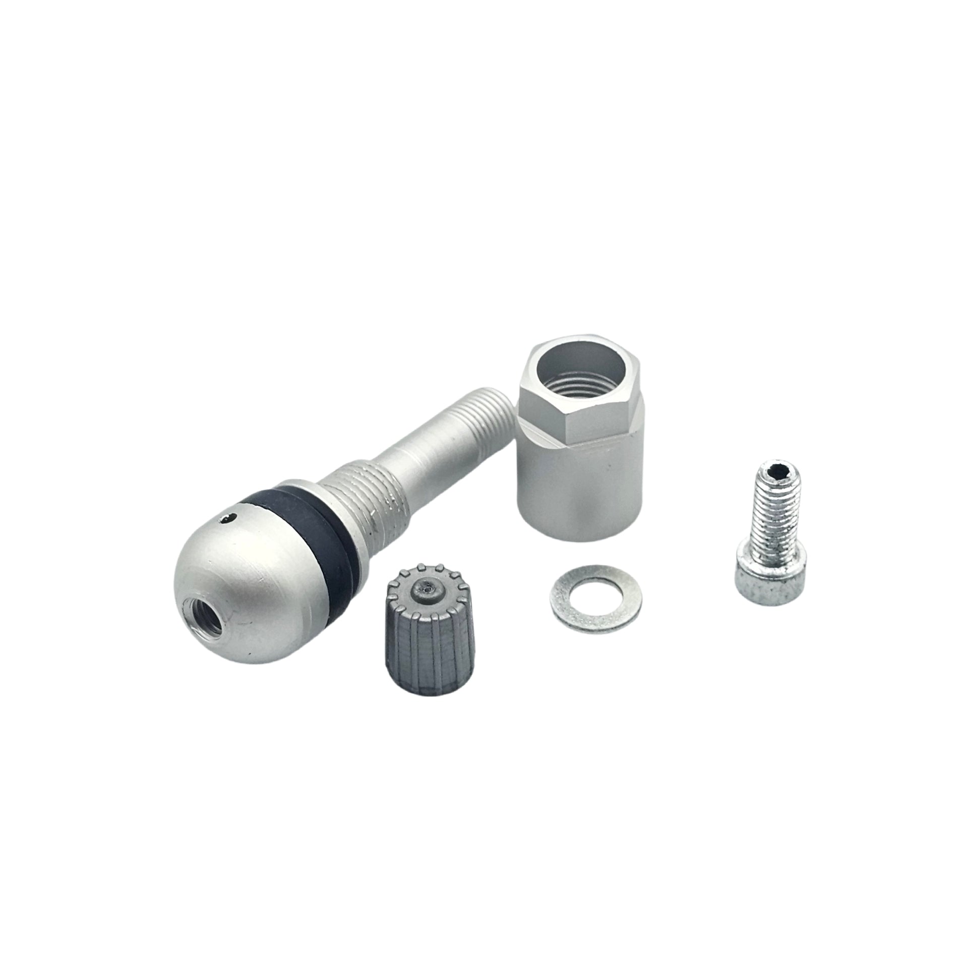 TPMS Valve Stem Kit 20037 - Clamp-In Aluminum Sleeve Chrome Finish