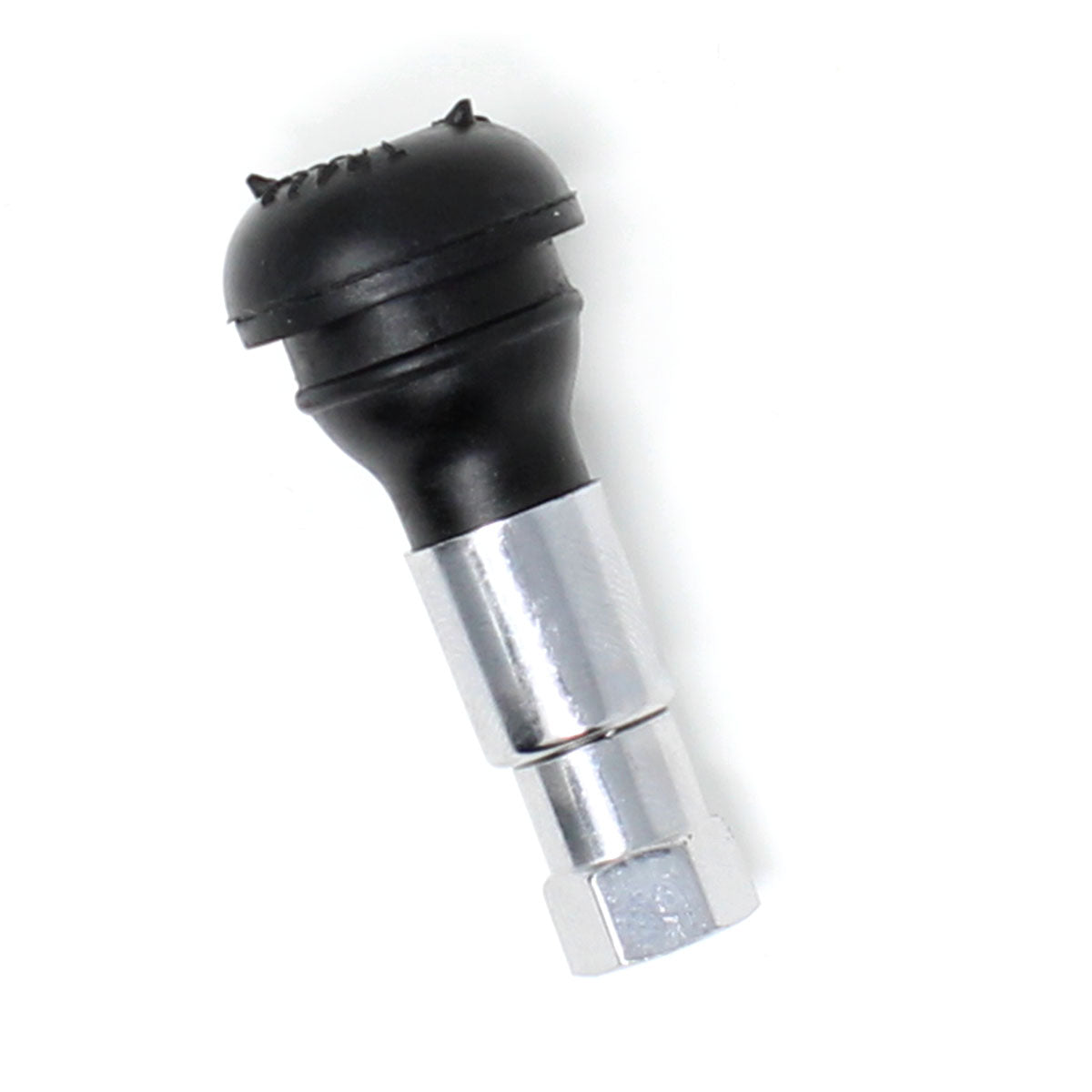 TR413C Chrome Snap-In Rubber Valve Stem - 1.25" for Passenger Cars & Light Trucks (100-Pack)