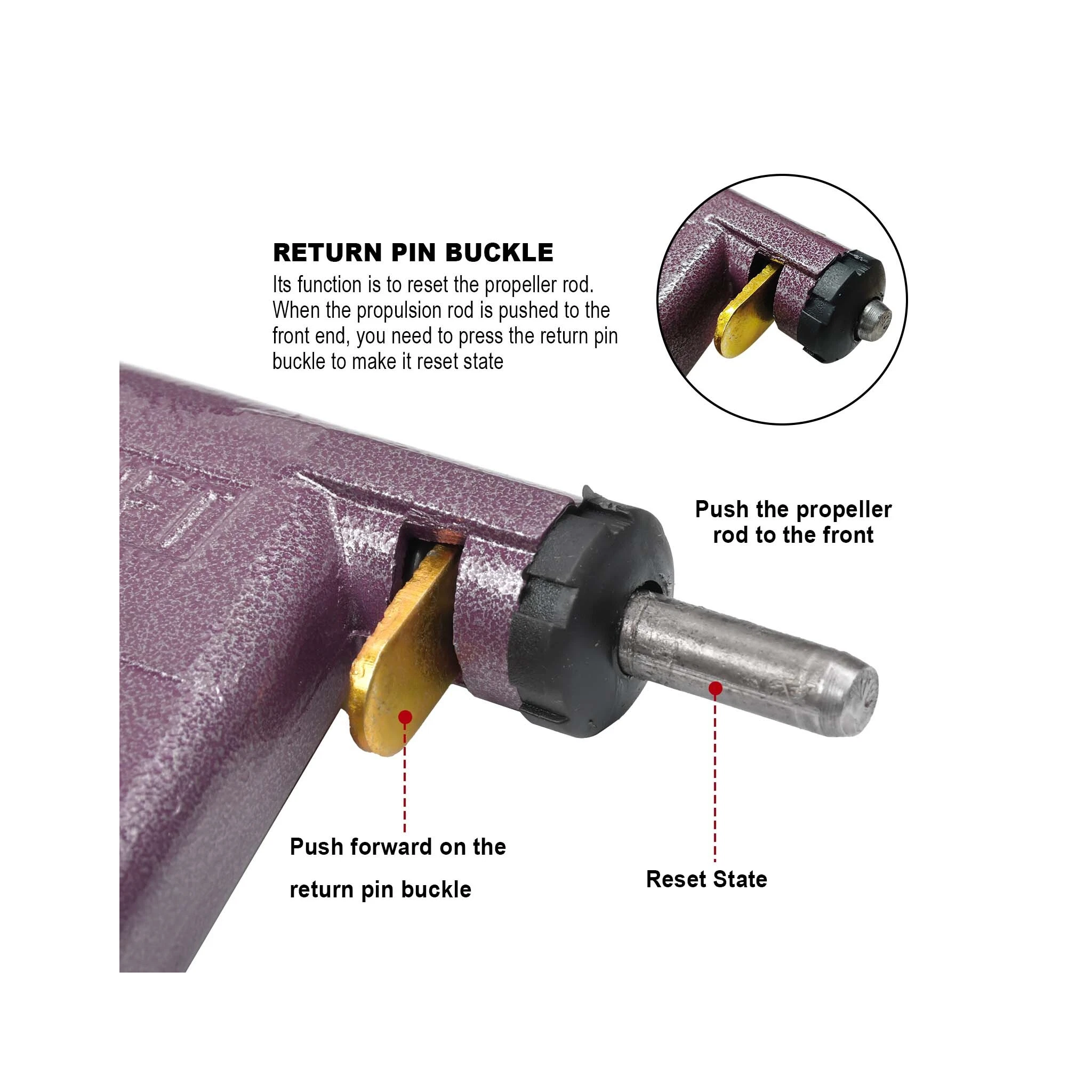 Tubeless Tire Repair Gun Kit - Mushroom Plug Nozzle Tool