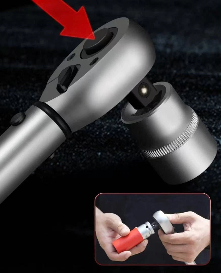 C-HORSE Professional Click Type Ratcheting Torque Wrench 1/4" 3/8" 1/2" Drive