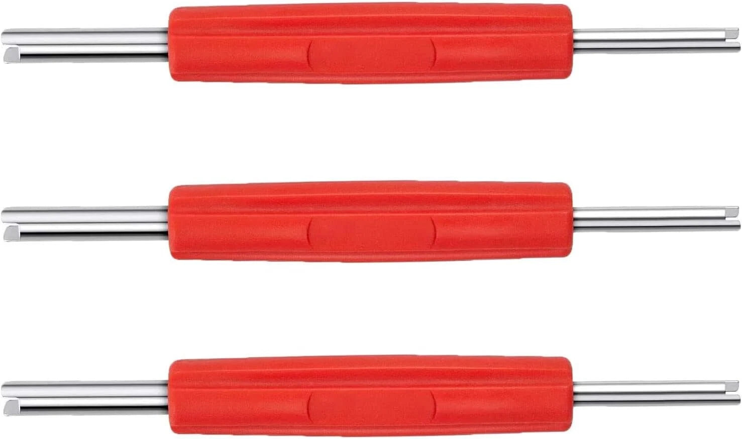Two-Way Valve Core Remover Tool - 4.9" Tire Repair Red