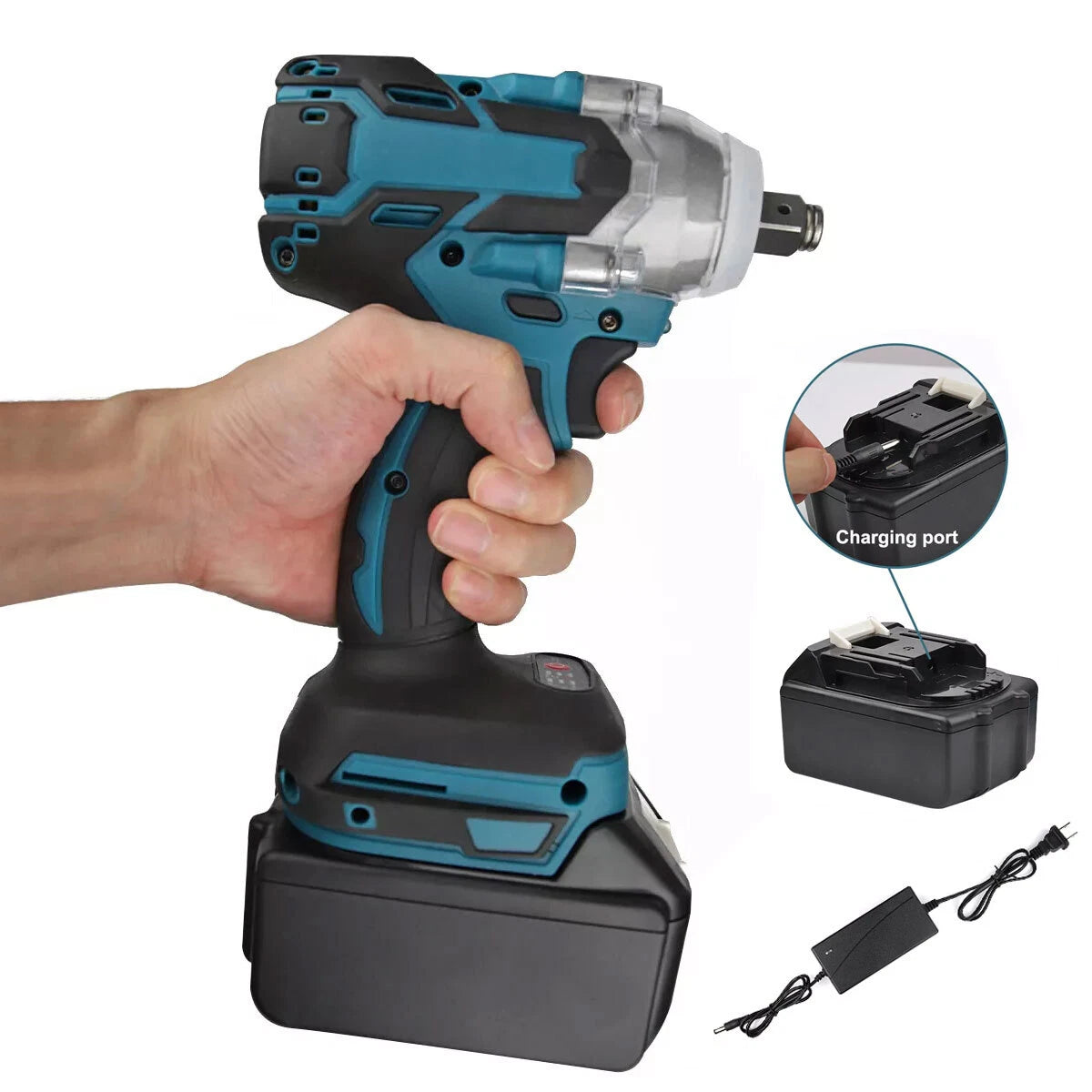 1/2" Cordless Impact Wrench - 650 ft-lbs Li-Ion Battery Kit