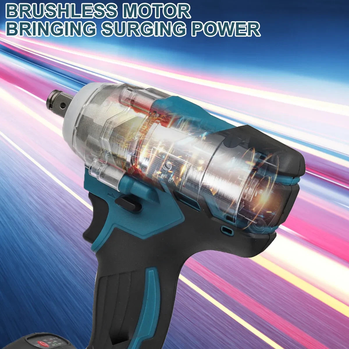 1/2" Cordless Impact Wrench - 650 ft-lbs Li-Ion Battery Kit