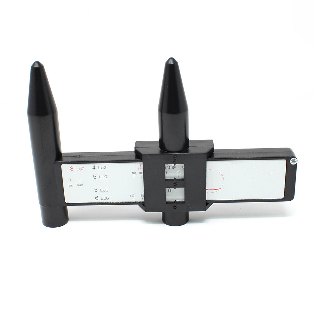 Wheel Bolt Pattern Gauge BPC - Quick-Measure Slide Tool for 4/5/6/8 Lug Patterns