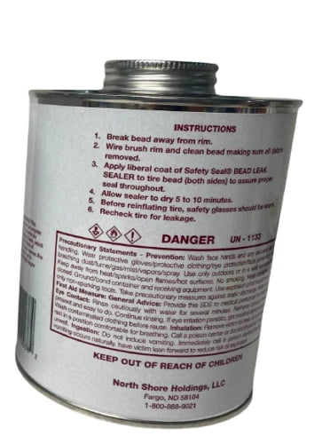 Can with instructions and safety information on a white background