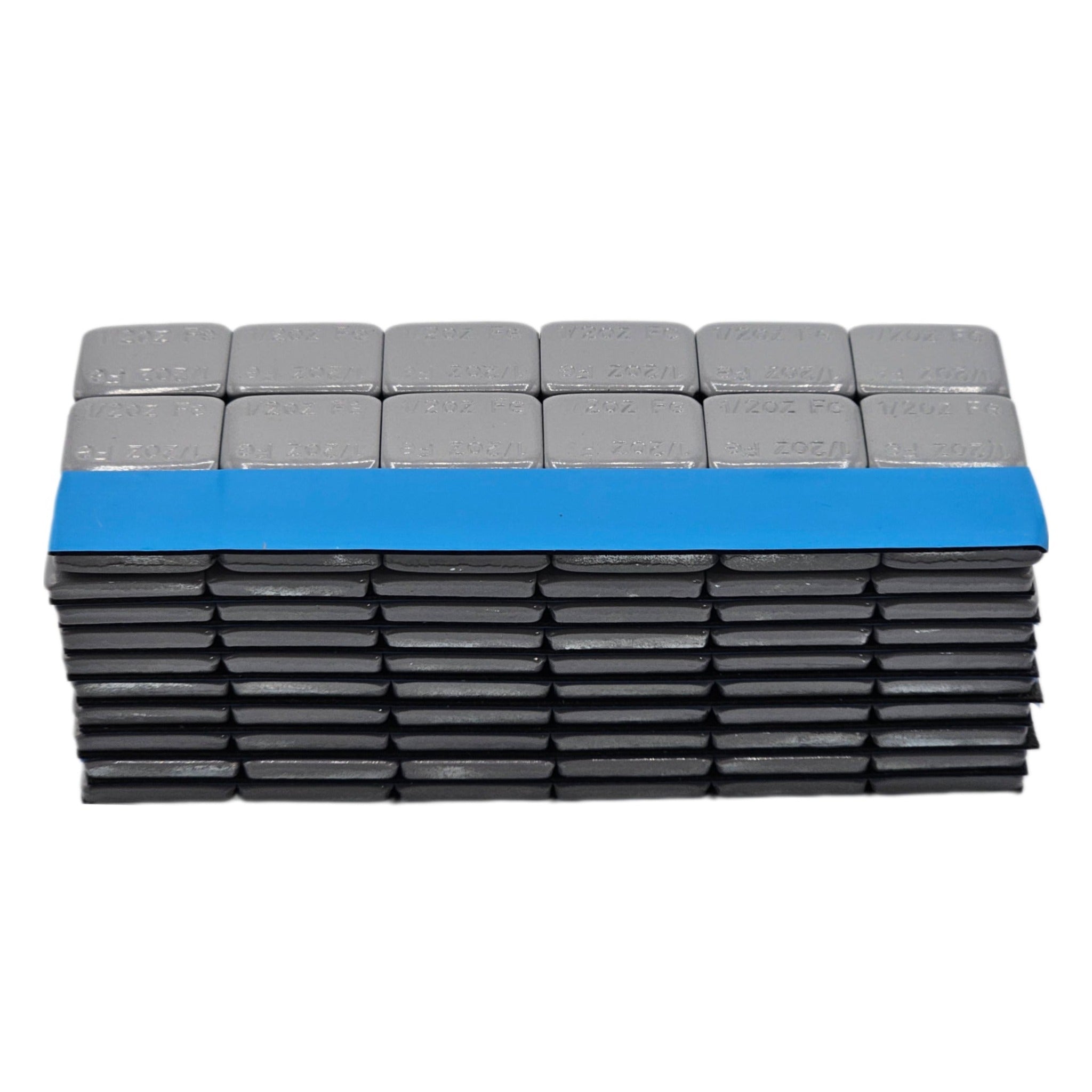 C-HORSE Stick-On Wheel Weights Gray Coated 0.50 oz Blue Tape – 12 Box Deal (2160 PCS)