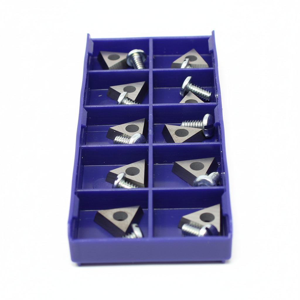 10pc Positive Rake Carbide Brake Lathe Bits - CB433796