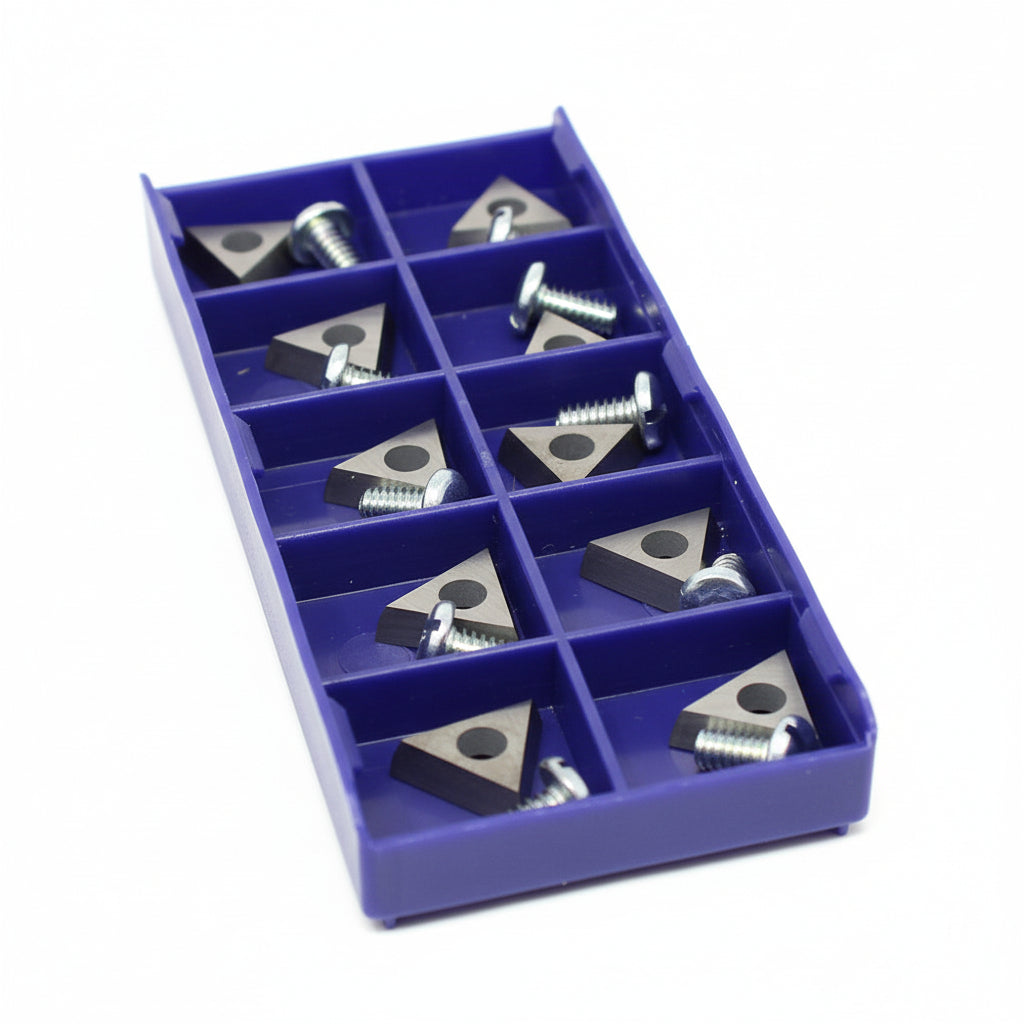 10pc Positive Rake Carbide Brake Lathe Bits - FMC John Bean Hoffman CB90488