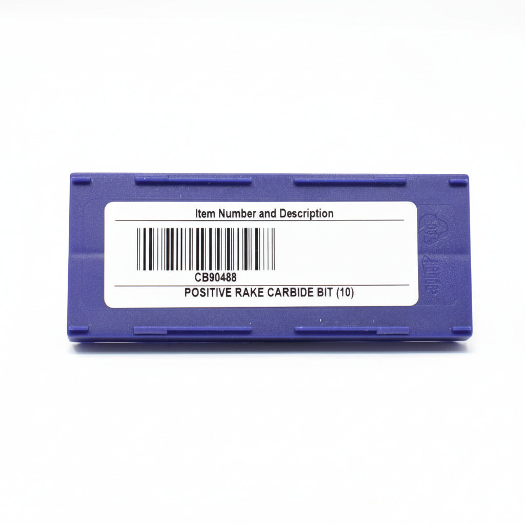 10pc Positive Rake Carbide Brake Lathe Bits - FMC John Bean Hoffman CB90488
