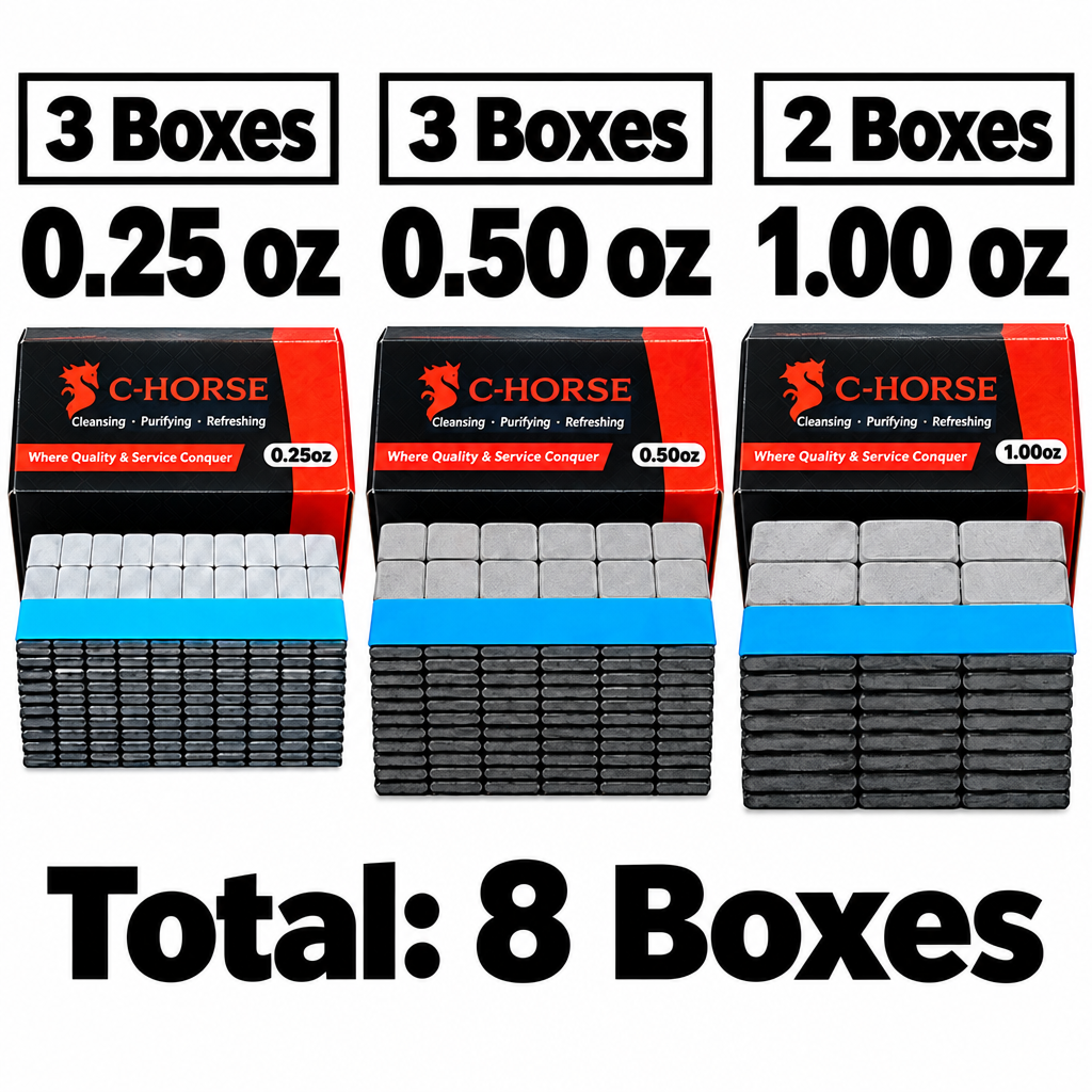 Larger quantity labels on eight-box bundle photo