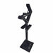 Black metal stand on a white background