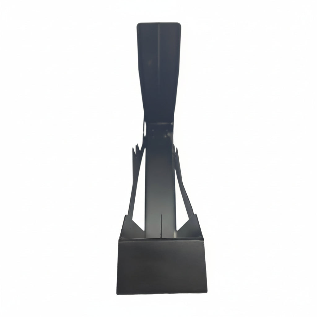 Black leather belt with a buckle on a white background