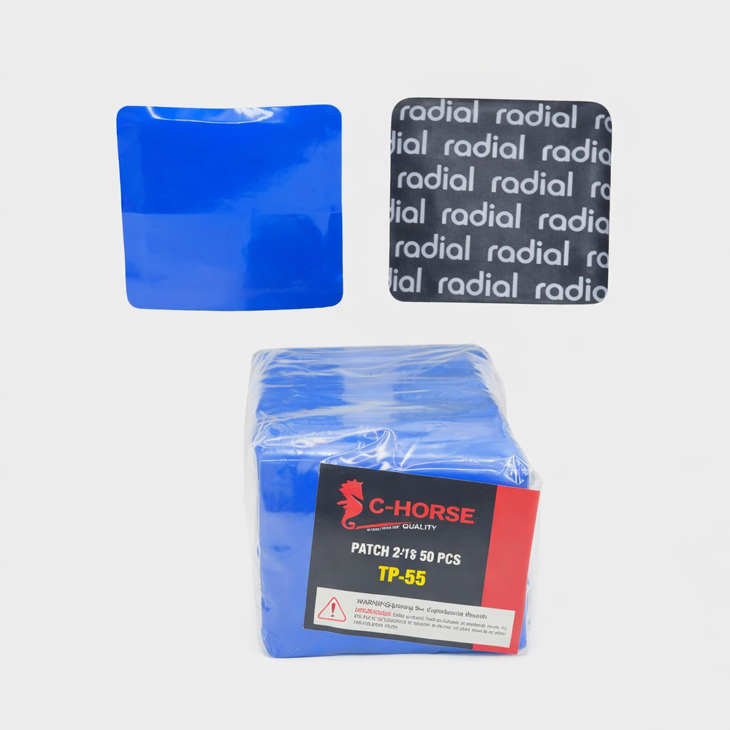 Medium Square Radial Tire Repair Patch 54mm (2-1/8") for Passenger & Light Truck Tires (100-Pack)