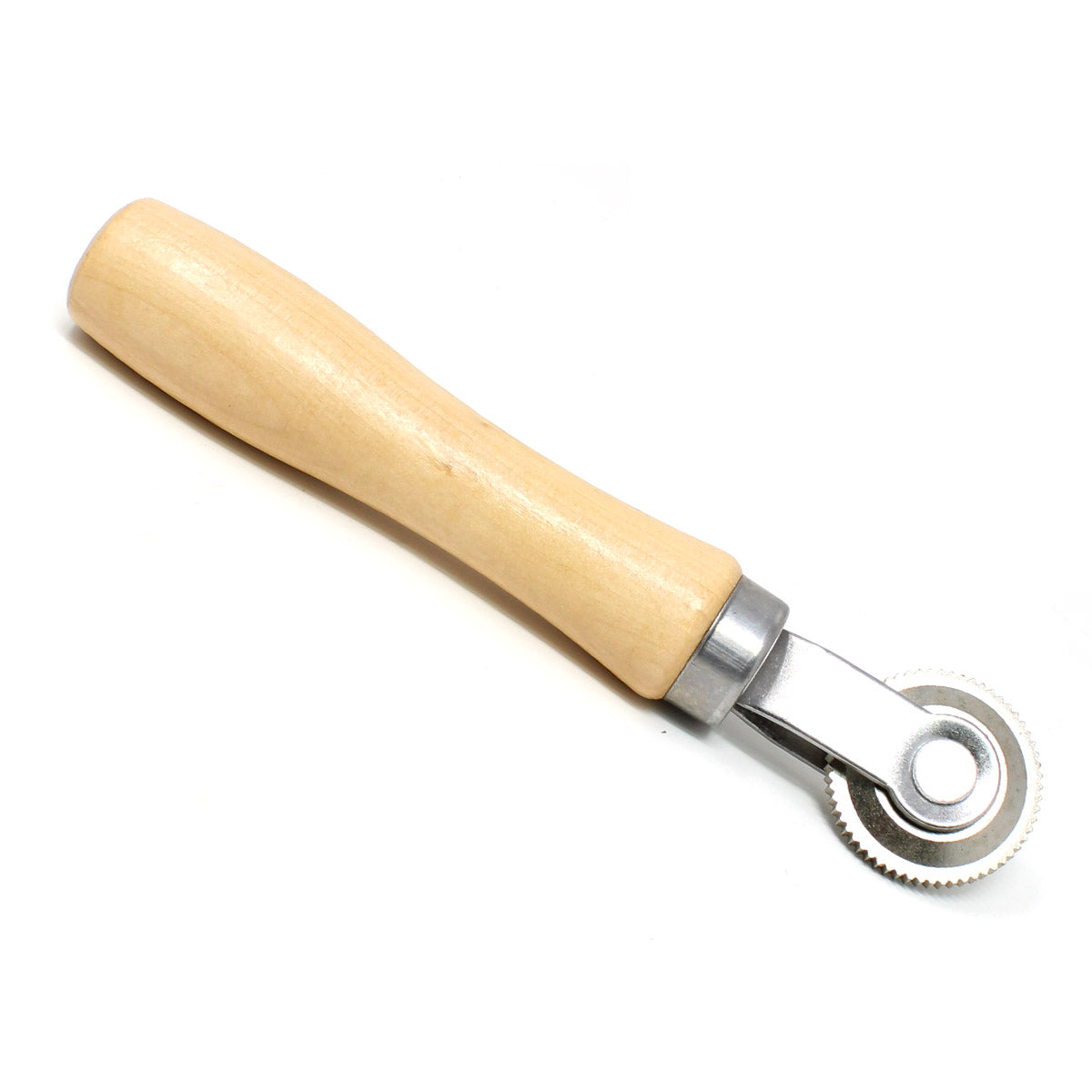 Tire Patch Stitcher VT-1121 - Wood Handle Ball-Bearing Knurled Roller Tool